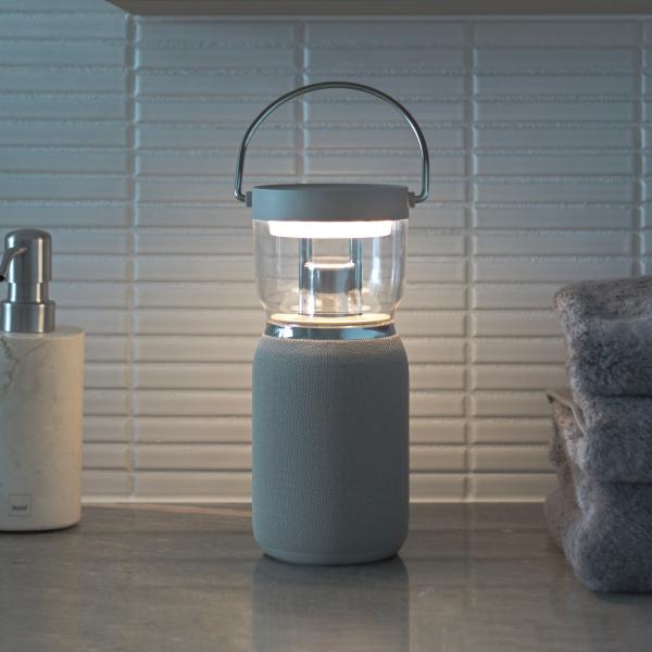 Re・De リデ スピーカー Bluetooth 高品質 防水 ランタン LED ワイヤレススピーカー ライト ポータブル 持ち運び 音量調整 卓上 LS01A