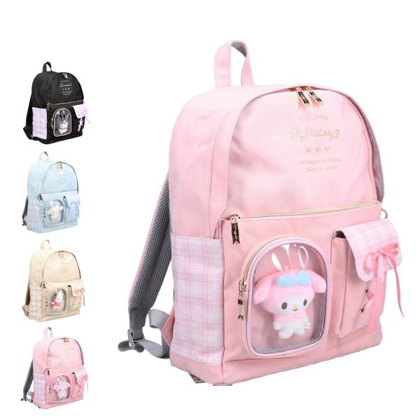 【キャラクターグッズ等のソーシャルコミュニケーションギフト商品を取り扱うブランド Sanrio】サンリオの女の子向けディパックです。クロミやシナモロールなどのキャラクターをモチーフにしたデザインで、本体はチェック柄と合皮素材を組み合わせてい...