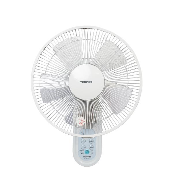 TEKNOS テクノス 扇風機 壁掛け扇風機 サーキュレーター リモコン付き 30cm WALL-MOUNTED FAN ホワイト 白 KI-W283R