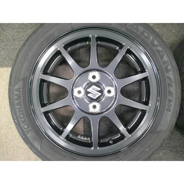 ADVAN スズキ アルトワークス純正 15x5.0J +45 PCD100 4H 165/55R15
