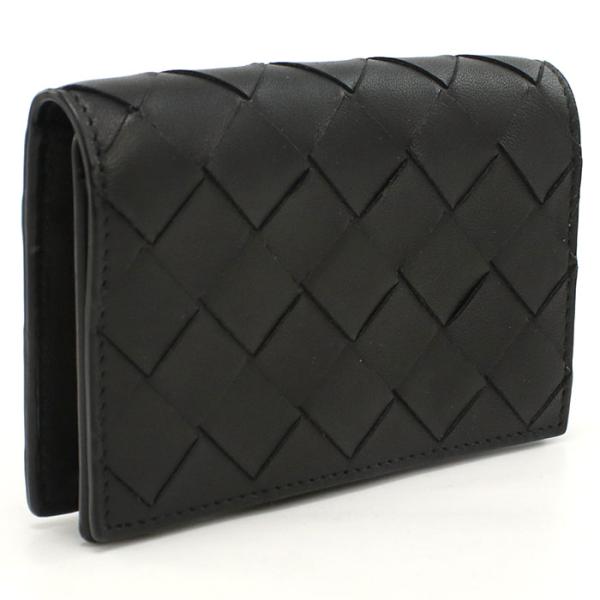 BOTTEGA VENETA ボッテガヴェネタ 名刺入れ カードケース イントレチャート 593115 V3UH2 8803 メンズ ブラック