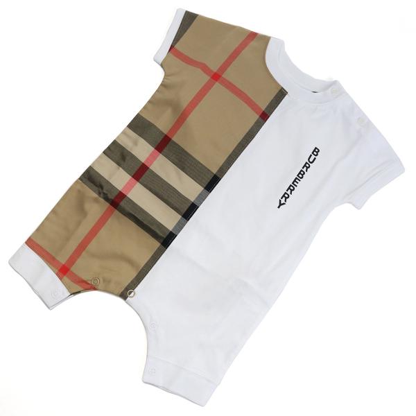 バーバリー BURBERRY ベビー−ロンパース 8048349 WHITE ホワイト系 kb
