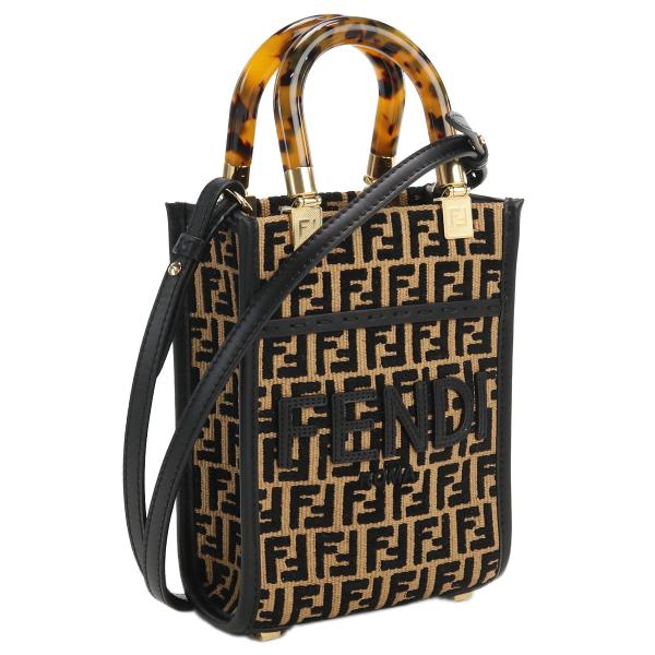 FENDI 8BS051 AQ0X F0VPJ SUNSHINE SHOPPER MINI ブラック
