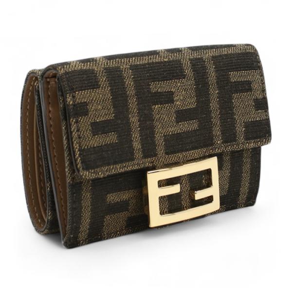 FENDI ブラウン 三つ折り財布 FENDI（フェンディ） 三折財布小銭入付き 8M0395 A98P F0A6E