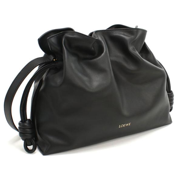 LOEWE ロエベ クラッチバッグ ショルダーバッグ A411FC1XBF 1100 FLAMENCO CLUTCH レディース ブラック LOEWE（ロエベ） クラッチバッグ ショルダーバッグ A411FC1XBF 1100