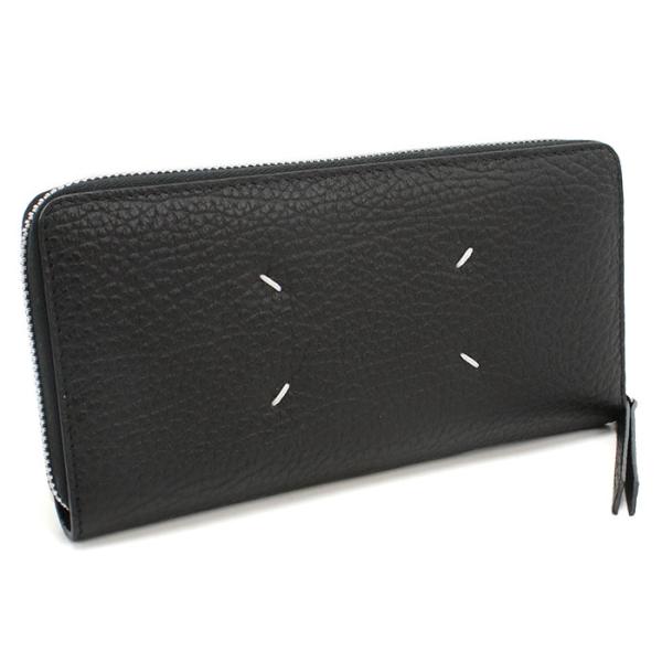 メゾンマルジェラ 財布 Maison Margiela 4ステッチ ジップアラウンドウォレット S56UI0110 P4455 T8013 ブラック マルジェラ財布 Maison Margiela メゾンマルジェラ 長財布 4ステッチ ジップアラウンド