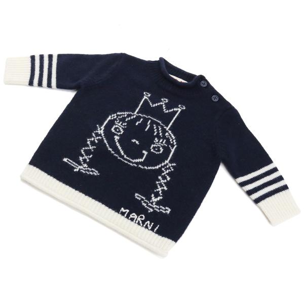 MARNI マルニ ニット M00260 M00K1 0M803 ベビー ネイビー 爆買