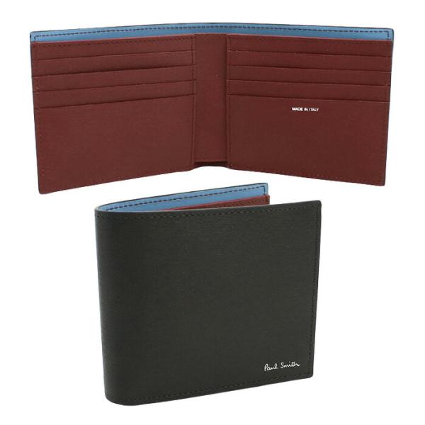 Paul Smith ポールスミス 二折財布 M1A4832 WSTRGS 79 メンズ ブラック Paul Smith（ポール・スミス） 二折財布 M1A4832 WSTRGS 79 メンズ