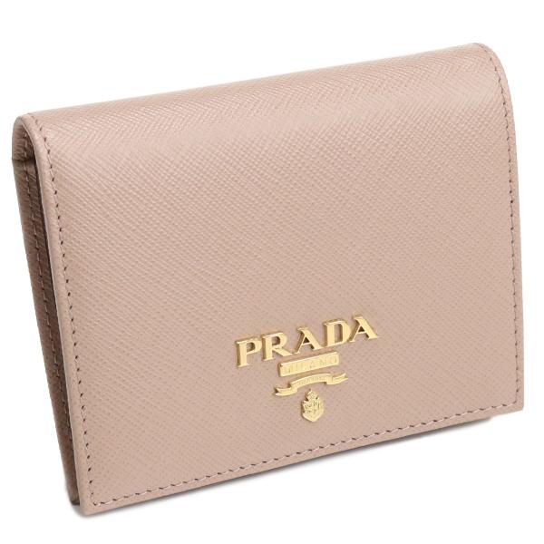 PRADA 【大開運日ポイント10倍】PRADA 2つ折り財布 財布 1MV204
