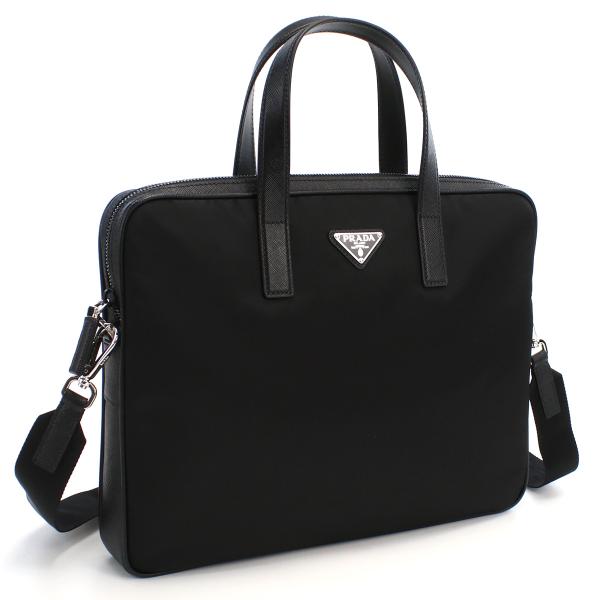 【現行・極上美品】プラダ 三角ロゴ サフィアーノ ブリーフケース ビジネスバッグ PRADA Re-Nylon xサフィアーノ ブリーフケース 2VE368 2DMH V