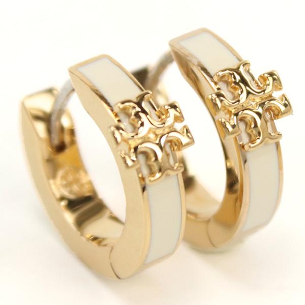 TORY BURCH トリーバーチ ピアス レディース ゴールド 155515 701 KIRA キラ エナメル ハギー アイボリー 爆買