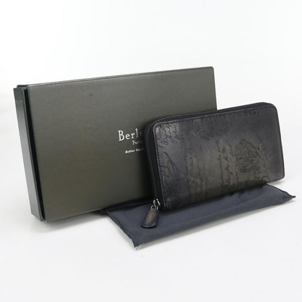 Berluti ラウンドファスナーウォレット 中古良品 Berluti ベルルッティ 長財布ラウンドファスナー