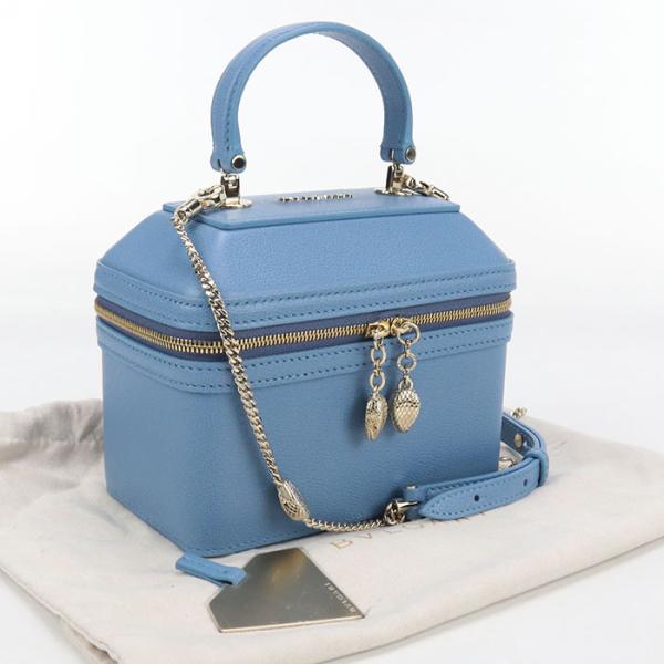 中古良品BVLGARI ブルガリ バニティ-バッグ セルペンティ レディース ブルー BVLGARI（ブルガリ） 中古良品 バニティ-バッグ セルペンティ