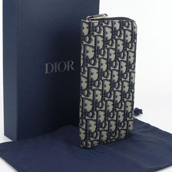 Christian Dior 中古美品 DIOR ディオール 長財布ラウンド Christian Dior 中古美品 DIOR ディオール 長財布ラウンド