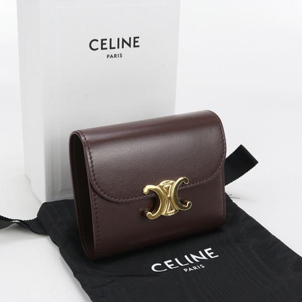 CELINE（セリーヌ） 中古美品 三折財布 10D783DPV.18CH スモール