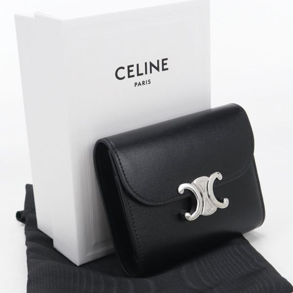 CELINE（セリーヌ） 中古美品 三つ折り財布 10D783DPV.38SI スモール