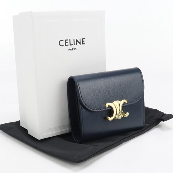CELINE 【中古・未使用】 セリーヌ 三折財布 10D78 スモール CELINE 【中古・未使用】 セリーヌ 三折財布 10D78 スモール