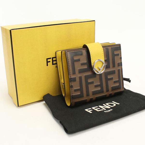 FENDI（フェンディ） 中古良品 二つ折り財布 8M0386 エフイズ