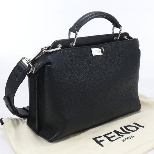 FENDI 中古良品 フェンディ ハンドバッグ 7VA506 A91A 2WAY ピーカブー  