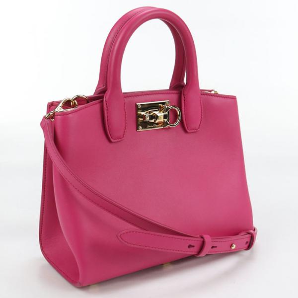 中古良品 FERRAGAMO フェラガモ トートバッグ 21 H288 2WAY ガンチーニ