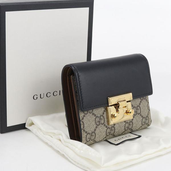 グッチ パドロック 453155 三つ折り財布 GUCCI（グッチ） 中古良品 三つ折り財布 453155 パドロック レディース