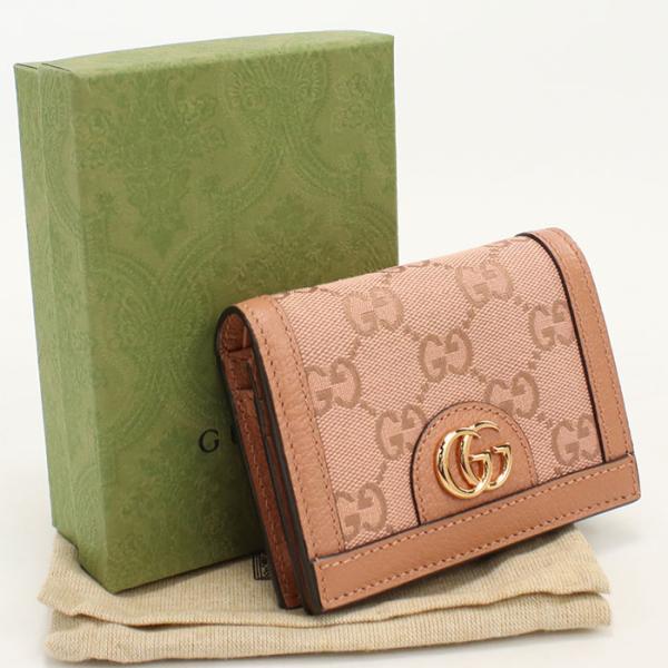 321 美品 GUCCI グッチ GG柄 型押し コンパクトウォレット GUCCI（グッチ） 中古美品 二つ折り財布 523155 コンパクトウォレット