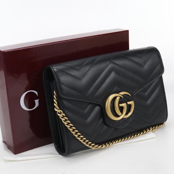 美品✨ GUCCI グッチ チェーンウォレット GGシマ GGマーモント GUCCI（グッチ） 中古・未使用 チェーンウォレット 474575 GG