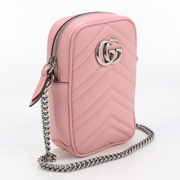 中古良品 GUCCI グッチ ショルダーバッグ 598597 ミニ バッグ GG