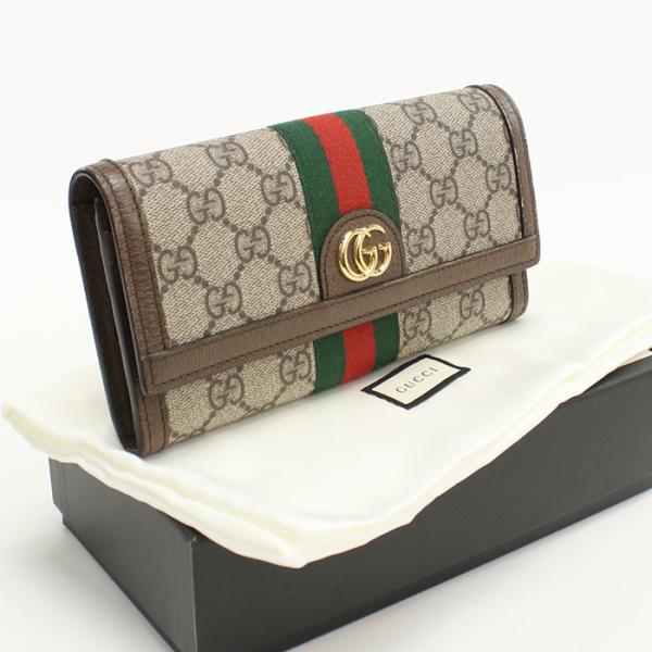 【美品】グッチ オフィディア コンチネンタルウォレット 長財布 523153 GUCCI グッチ 財布 オフィディア GGコンチネンタルウォレット