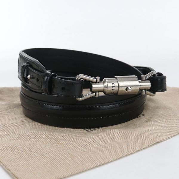 【中古・未使用】GUCCI グッチ ベルト 758543 ジャッキー メンズ ブラック GUCCI（グッチ） 中古・未使用 ベルト 758543 ジャッキー メンズ