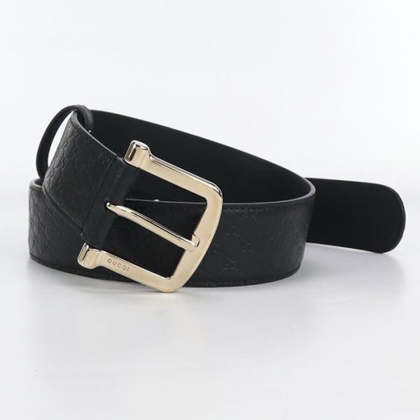 【中古・未使用】GUCCI グッチ ベルト 281548 マイクログッチシマ メンズ ブラック GUCCI（グッチ） 中古・未使用 ベルト 281548 マイクログッチシマ