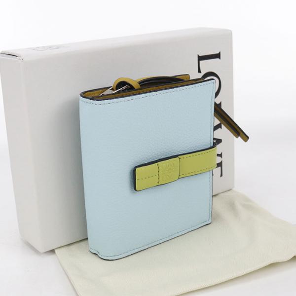 LOEWE（ロエベ） 中古良品 二つ折り財布 C660Z41X02 コンパクトジップ