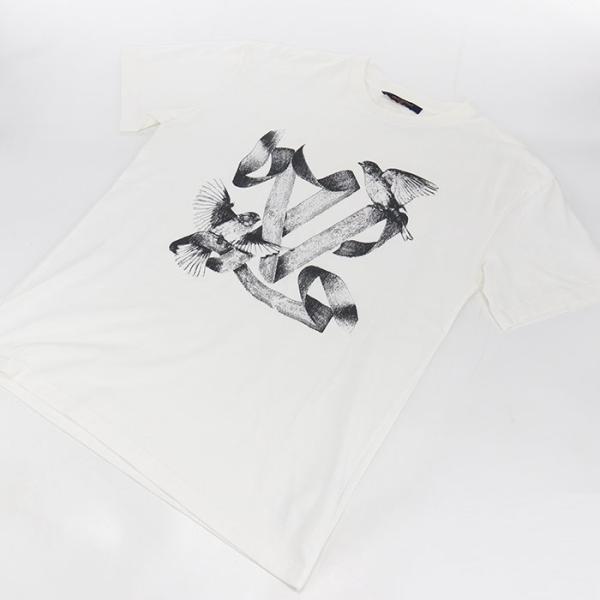 美品ルイヴィトン　本物ロゴTシャツL LOUIS VUITTON ルイヴィトン 人気 ロゴ インサイドアウトTシャツ