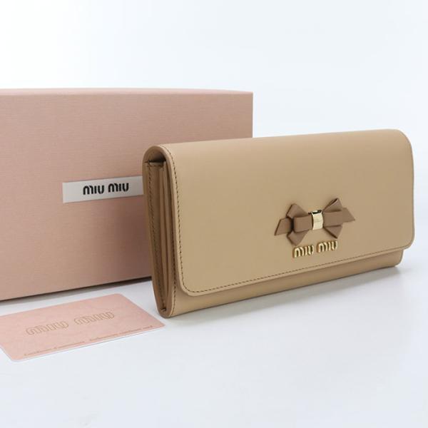 miu 中古・未使用 MIUMIU(OUTLET) ミュウミュウ アウトレット 長財布二  