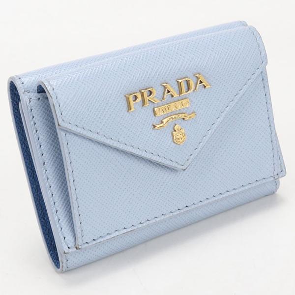 PRADA（プラダ） 中古良品 三つ折り財布 サフィアーノレザー