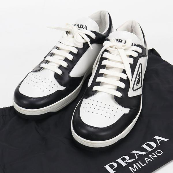 PRADA（プラダ） 中古良品 スニーカー レザースニーカー メンズ