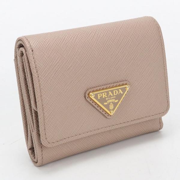 PRADA（プラダ） 中古良品 三つ折り財布 1MH043 サフィアーノ