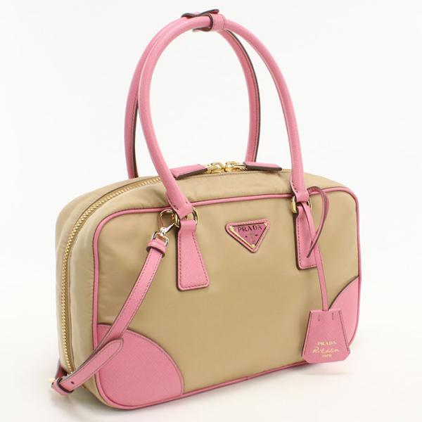 PRADA（プラダ） 中古・未使用 ミニボストン 2WAY レディース ベージュ