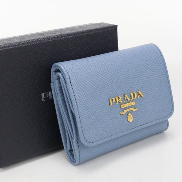 PRADA（プラダ） 中古美品 三つ折り財布 1MH043 サフィアーノマルチ