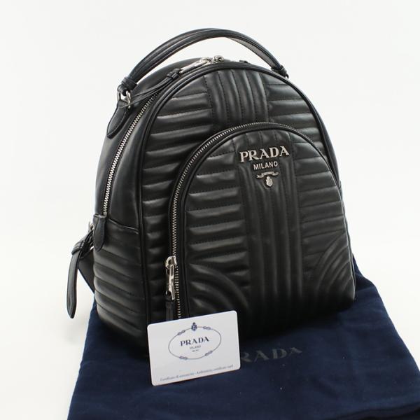 正規品　PRADA ブラック リュック・バックパック PRADA【入手困難】レザー&nbsp ☆バックパック☆ (PRADA/バック