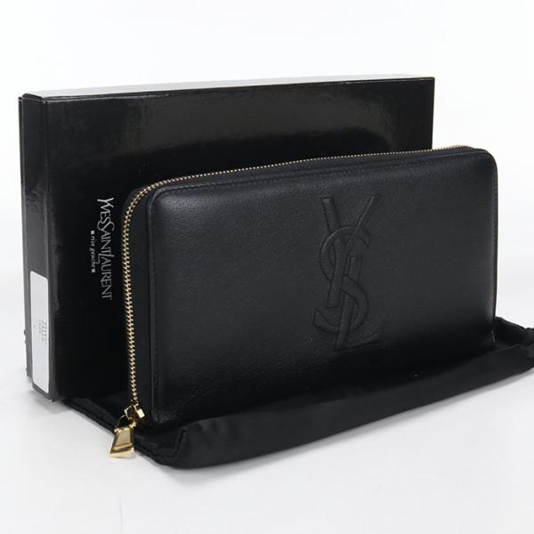 SAINT LAURENT 中古・未使用 サンローラン 長財布ラウンドファスナー