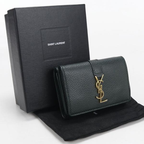 サンローラン SAINT LAURENT 財布 レディース 669959 オリガミ タイニーウォレット SAINT LAURENT 中古良品 サンローラン 三つ折り財布 669959 タイニー