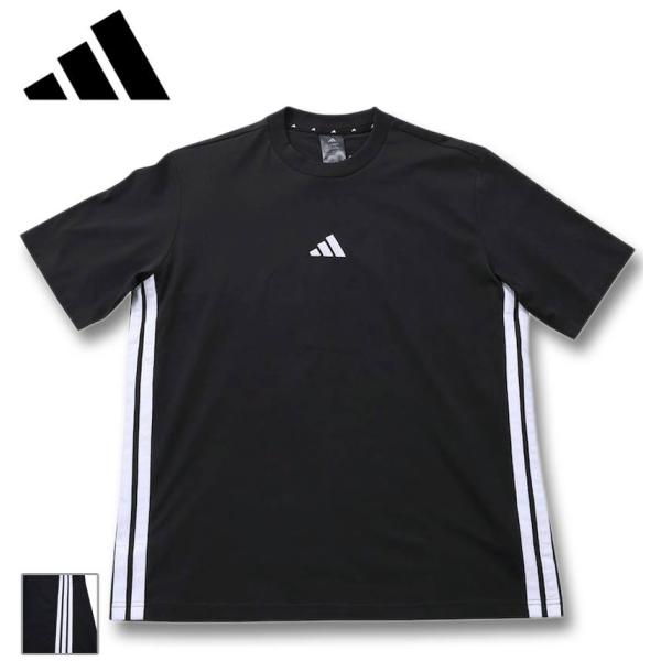 adidas（アディダス） 大きいサイズ メンズ ESS 3ST 半袖 Tシャツ 3XL