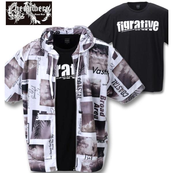 �傫���T�C�Y �����Y BEAUMERE ���ؑ��������t���W�b�v�p�[�J�[+����T�V���c 3L 4L 5L 6L