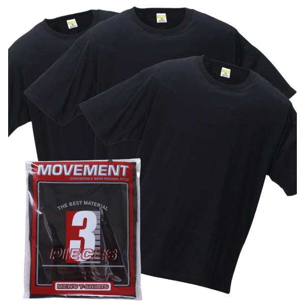 大きいサイズ メンズ MANCHES クルーTシャツ 3枚パック 3L 4L 5L 6L 7L 8L