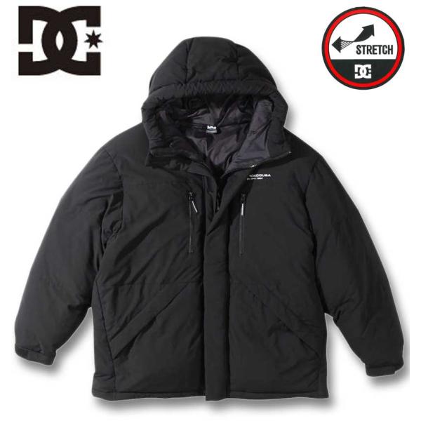 大きいサイズ メンズ DCSHOES 23DOWN CLACIER ジャケット ブラック 1273-3365-2 3L 4L 5L 6L DC SHOES（ディーシーシューズ） 大きいサイズ メンズ DCSHOES 23DOWN
