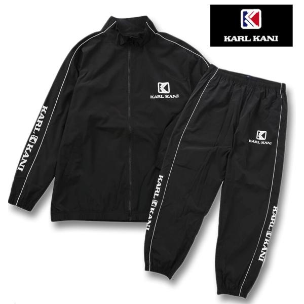 大きいサイズ メンズ KARL KANI 裏メッシュ ブレーカー 上下セット 3L 4L 5L 6L 8L