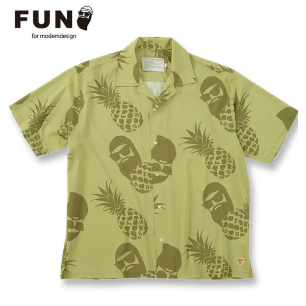 大きいサイズ メンズ FUN for modemdesign PINEAPPLE OJI柄 半袖