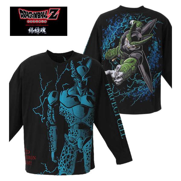 大きいサイズ メンズ 絡繰魂×DRAGONBALL Z セル完全体長袖Tシャツ 3L 