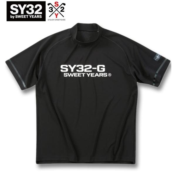 大きいサイズ SY32 by SWEET YEARS マットストレッチポンチ半袖モック